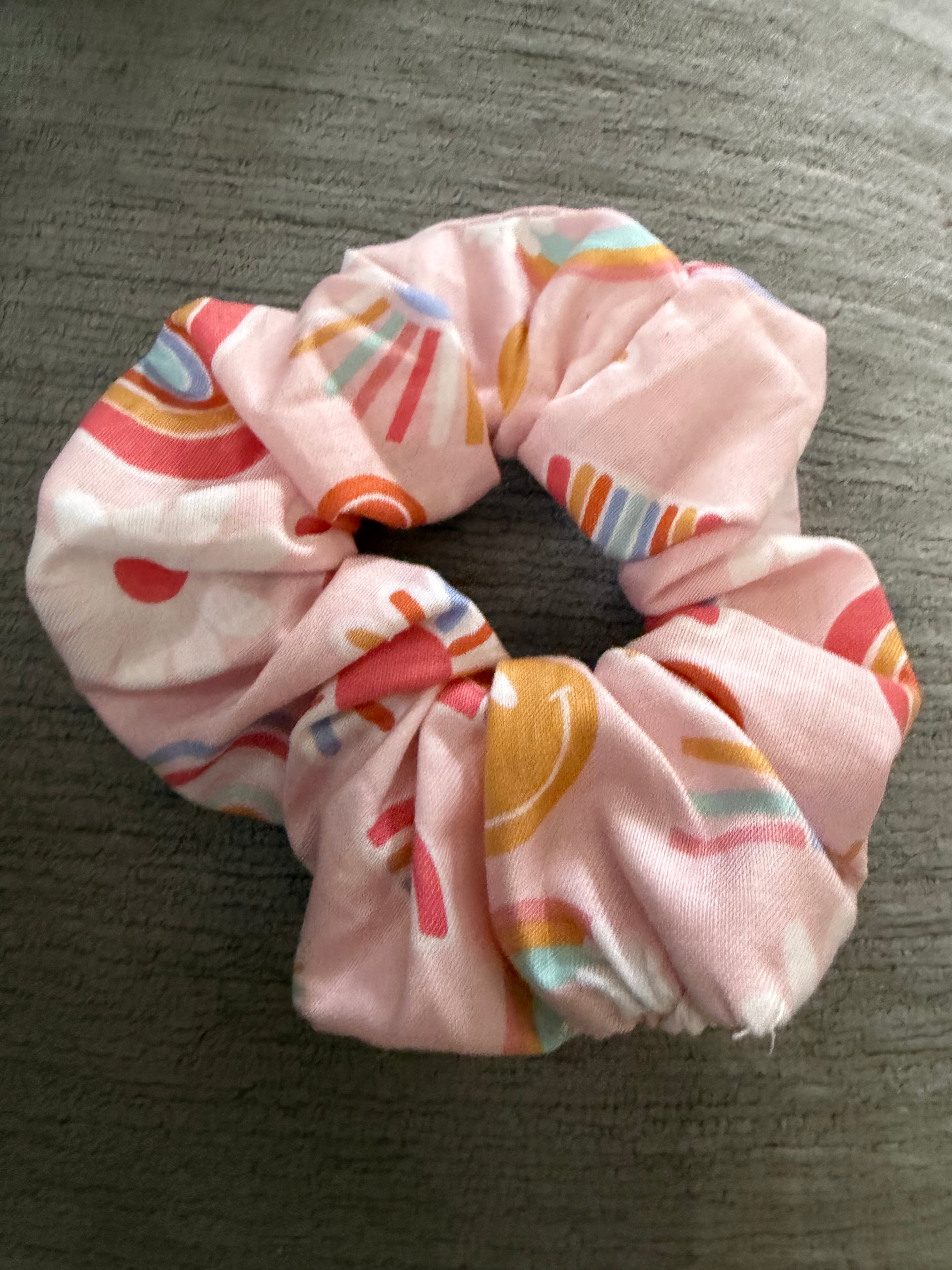 Rainbow scrunchie