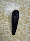 Black glitter snap clip