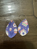 Unicorn donut hoop earrings