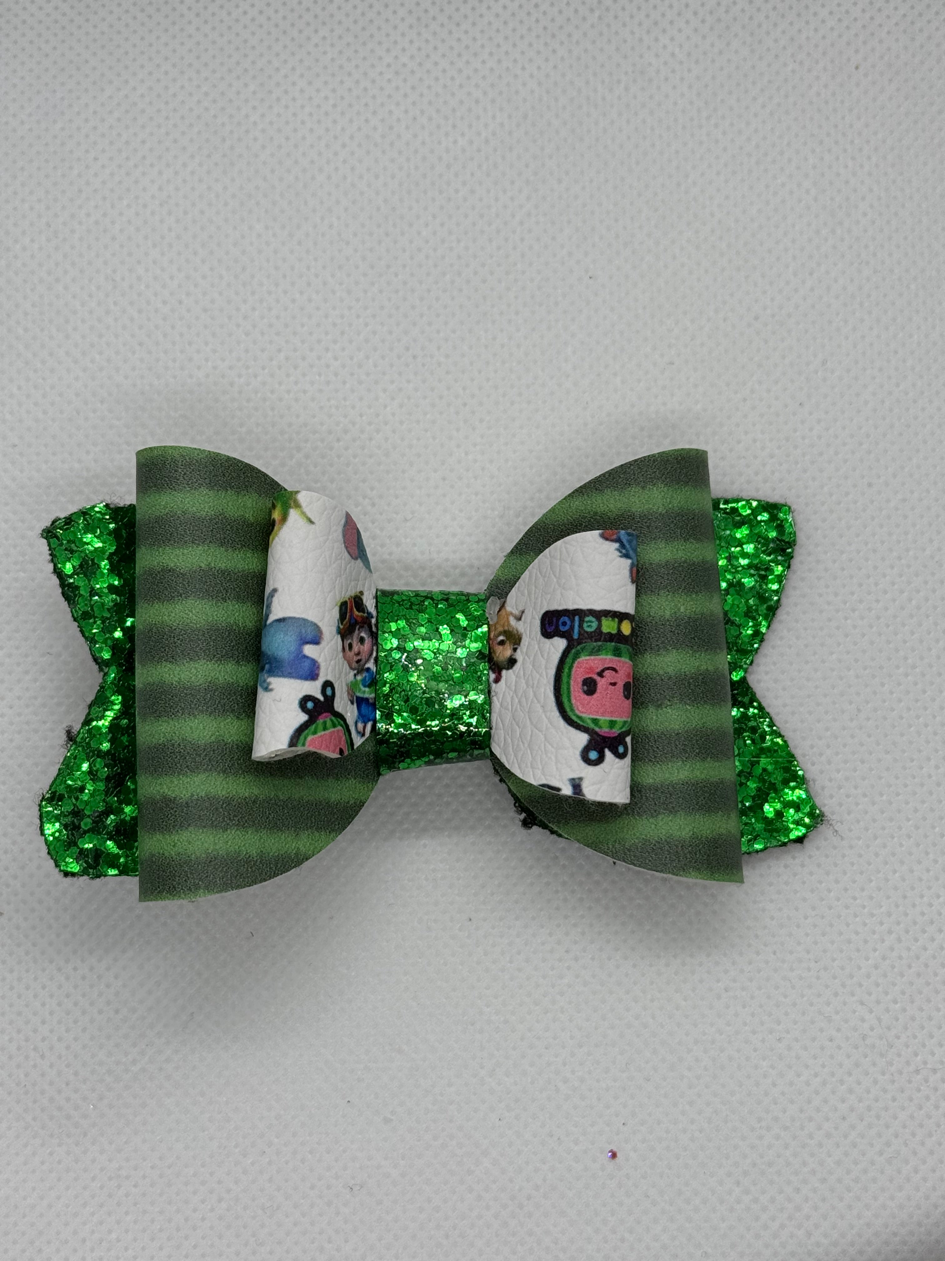 Watermelon clip bow
