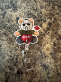 Jason Luv you bear badge reel