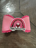 Happy Valentine’s Day overlay bow clip