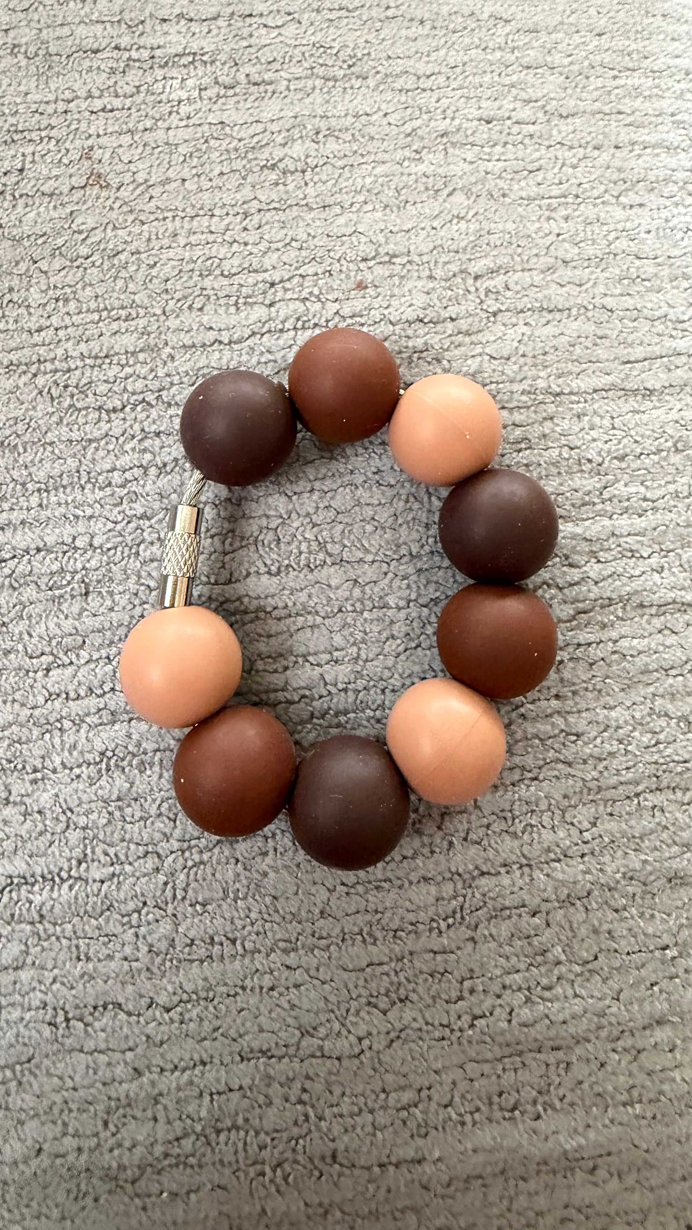 Brown ombré cup charm