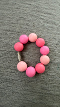 Pink ombré cup charm