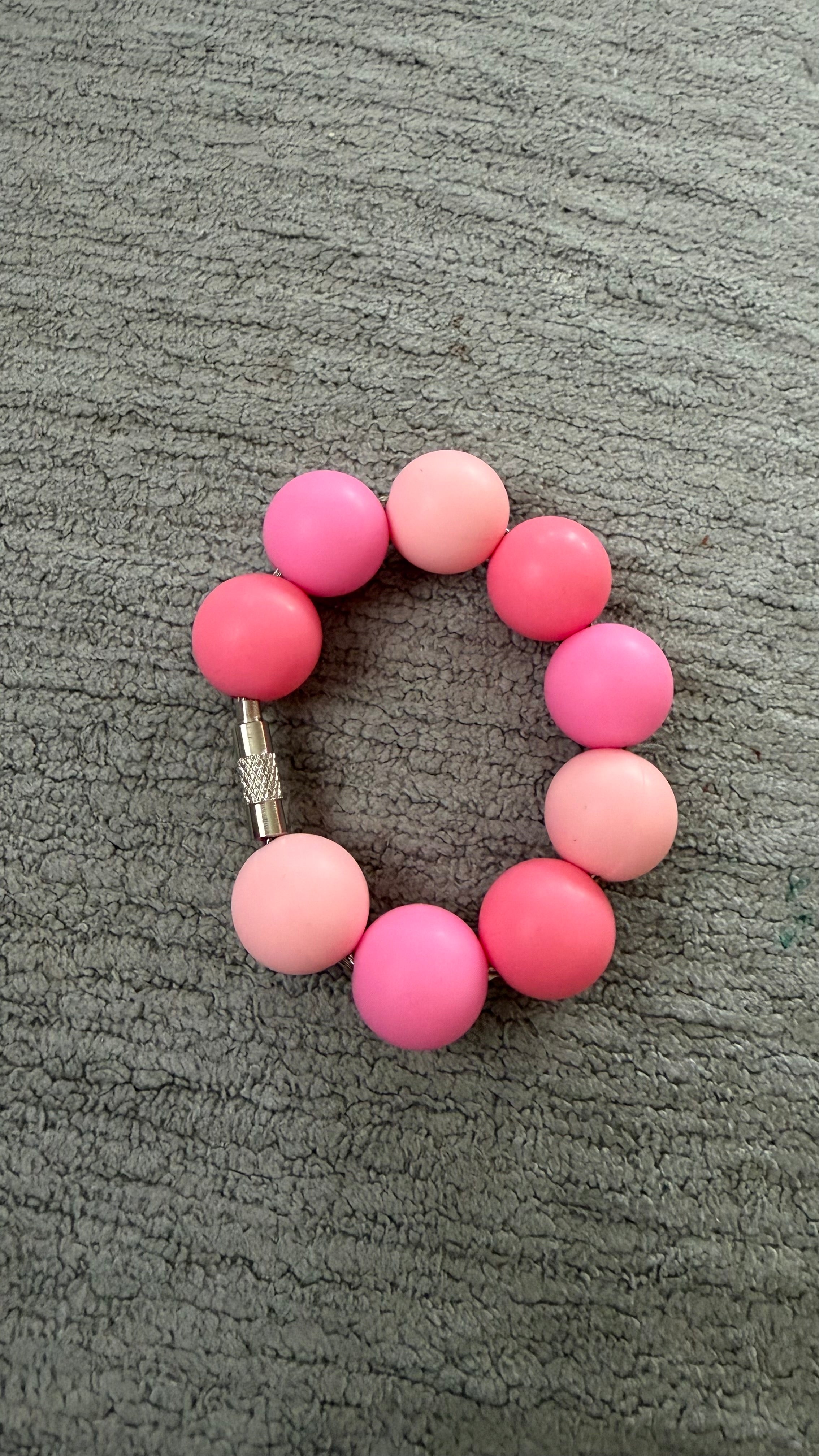 Pink ombré cup charm