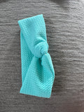 Turquoise twisted headband newborn
