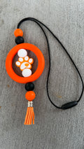 Paw print car charm