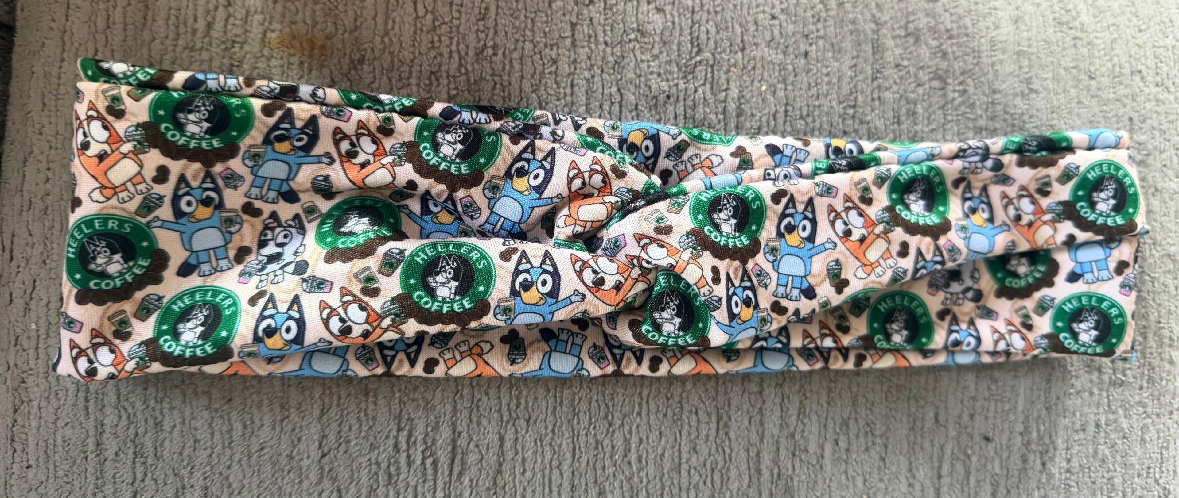 Coffee twisted headband adult/teen