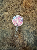 Coffee badge reel