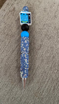 Book lover rhinestone pen