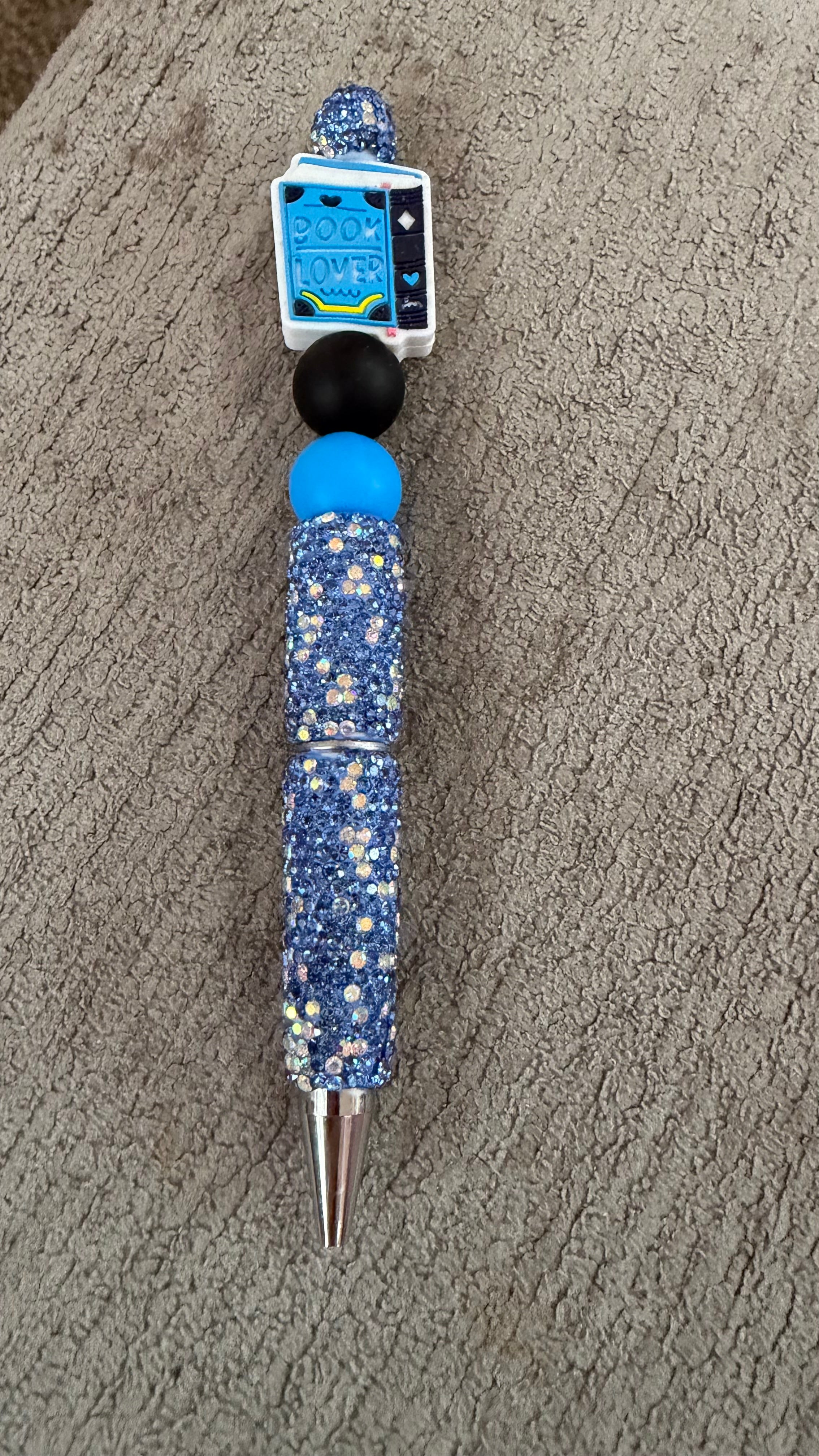 Book lover rhinestone pen