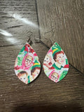 Christmas dangle earrings