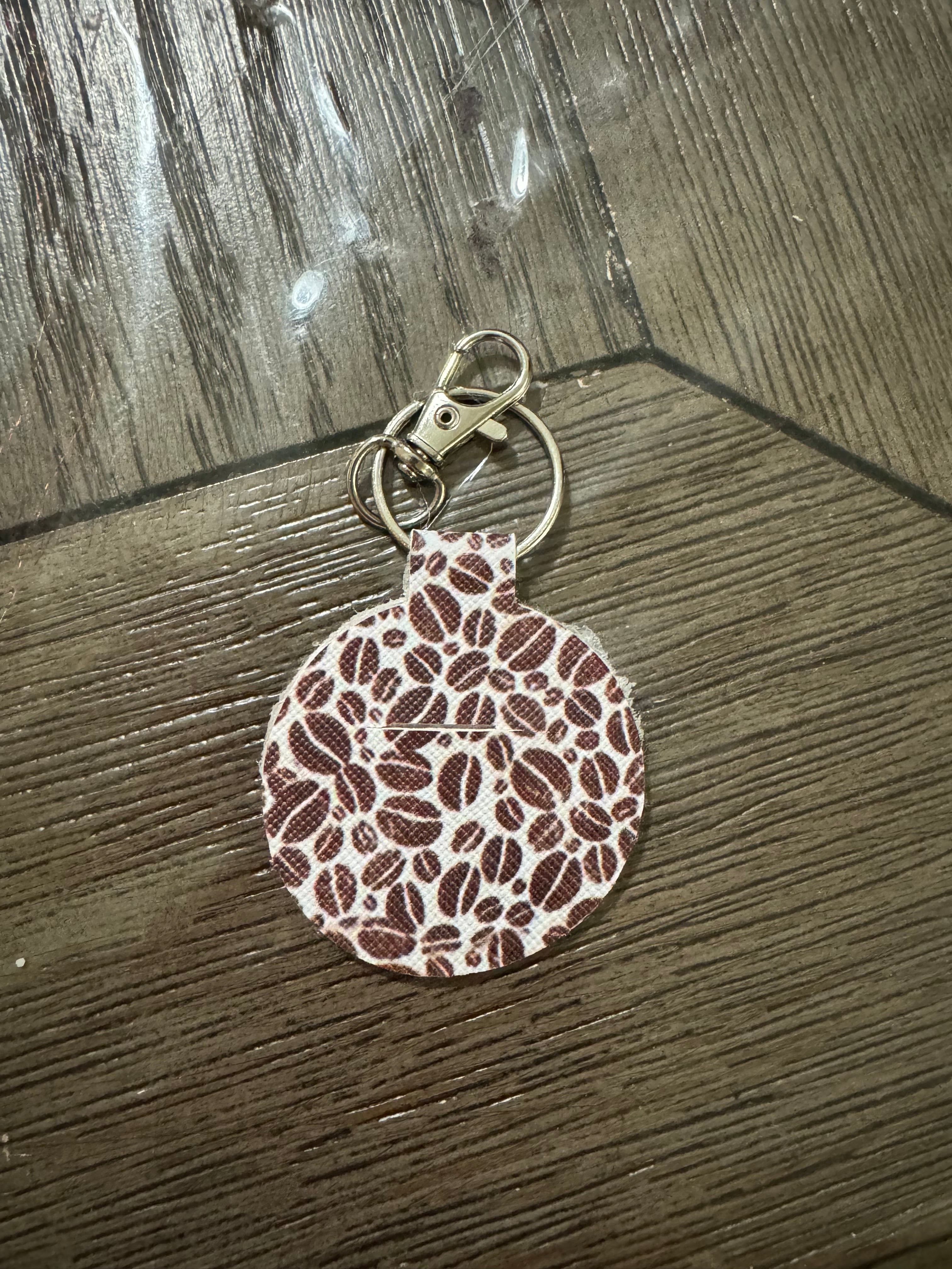 Coffee bean Aldi keychain