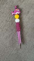 Purple dolphin rhinestone pen