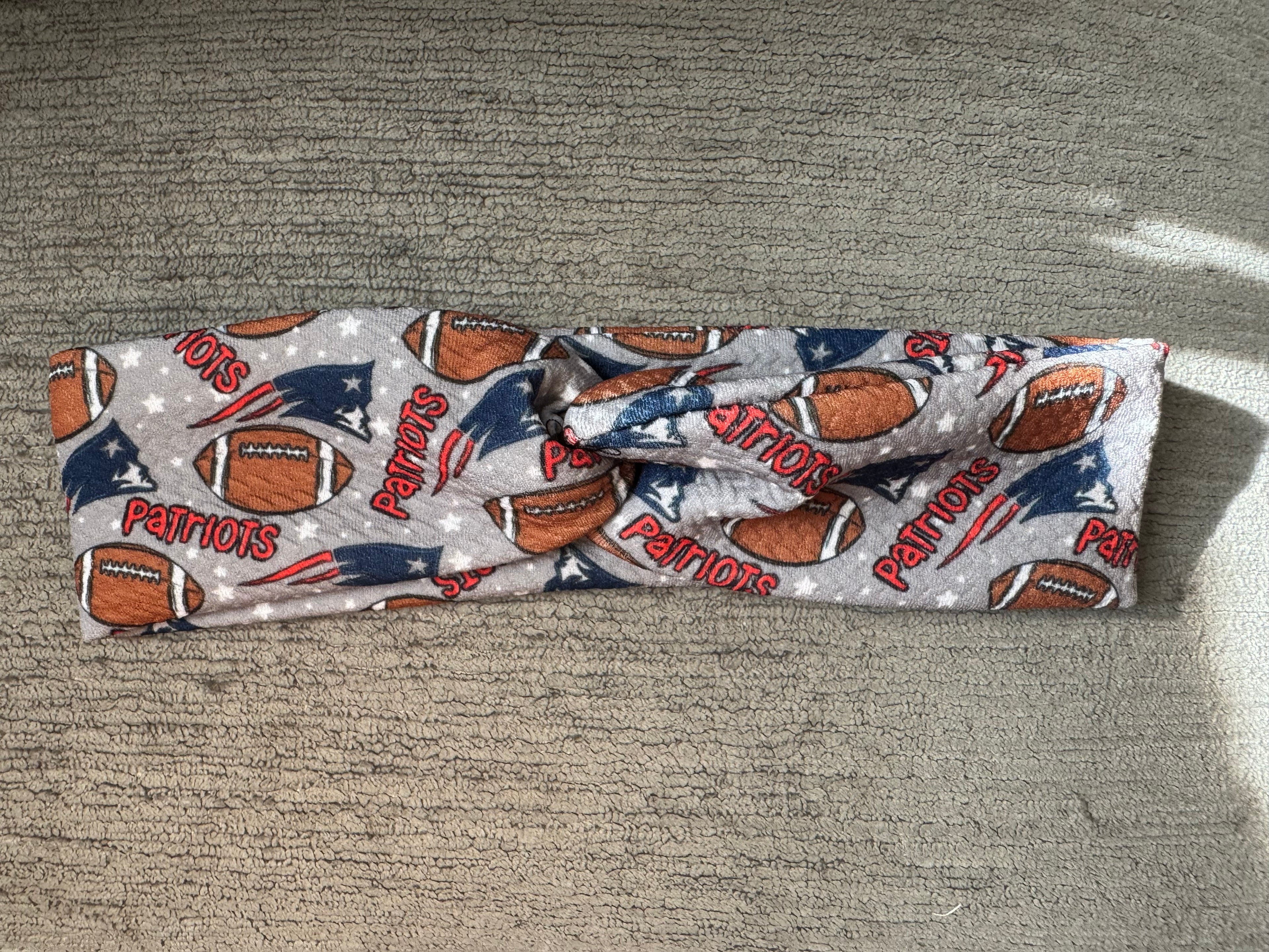 Patriots twisted headband toddler