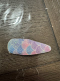 Pastel mermaid snap clip