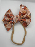 Candy corn fabric headband