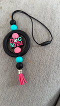 Dog mom car charm