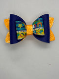 ABC straw topper bow