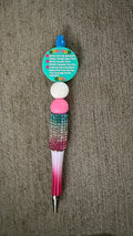 Never give up rhinestone pen