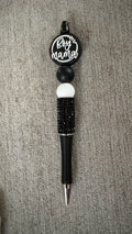 Boy mama rhinestone pen