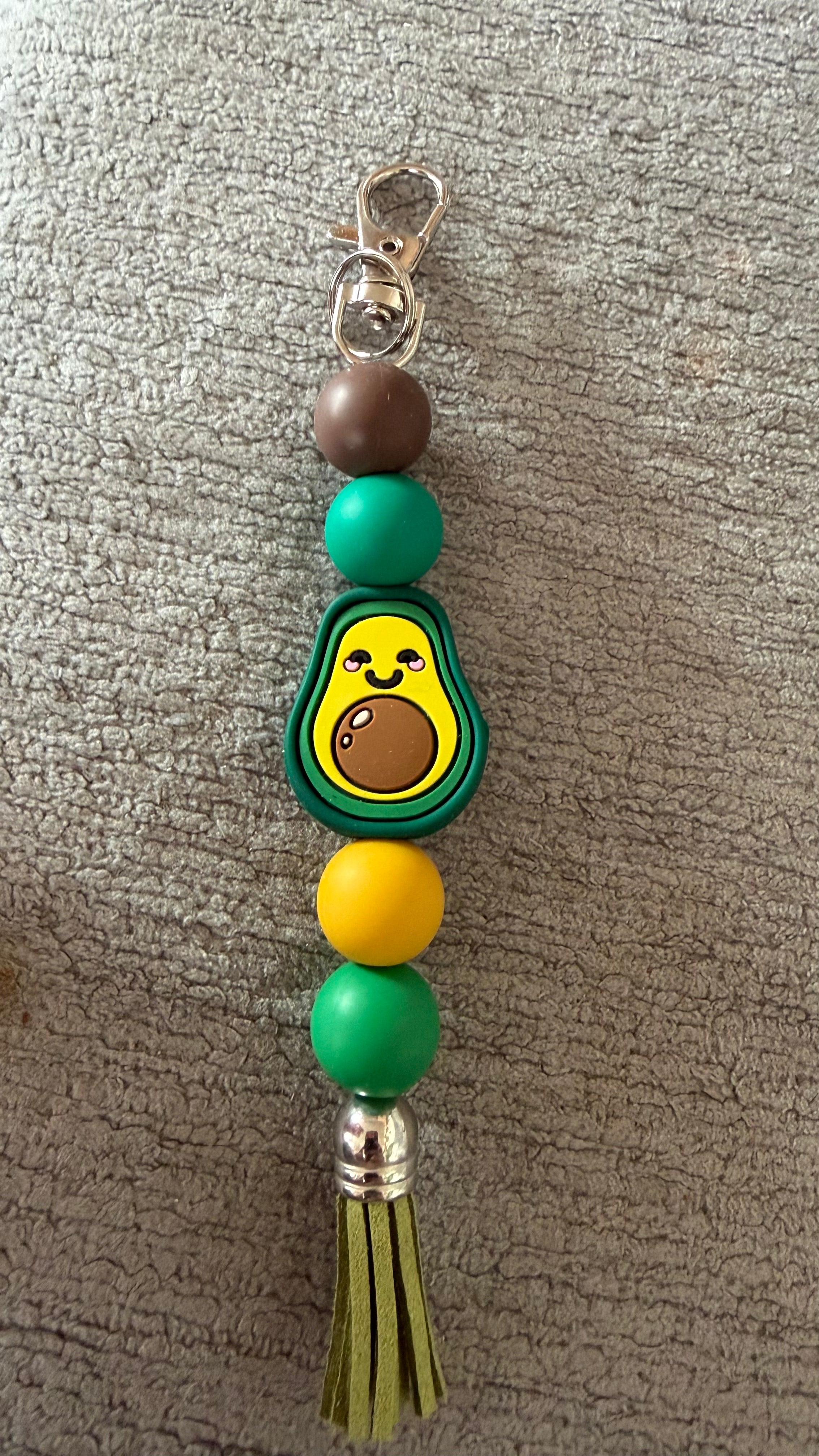 Avocado keychain