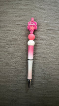 Pink and white pen