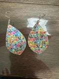 Dog dangle earrings