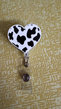 Cow heart badge reel
