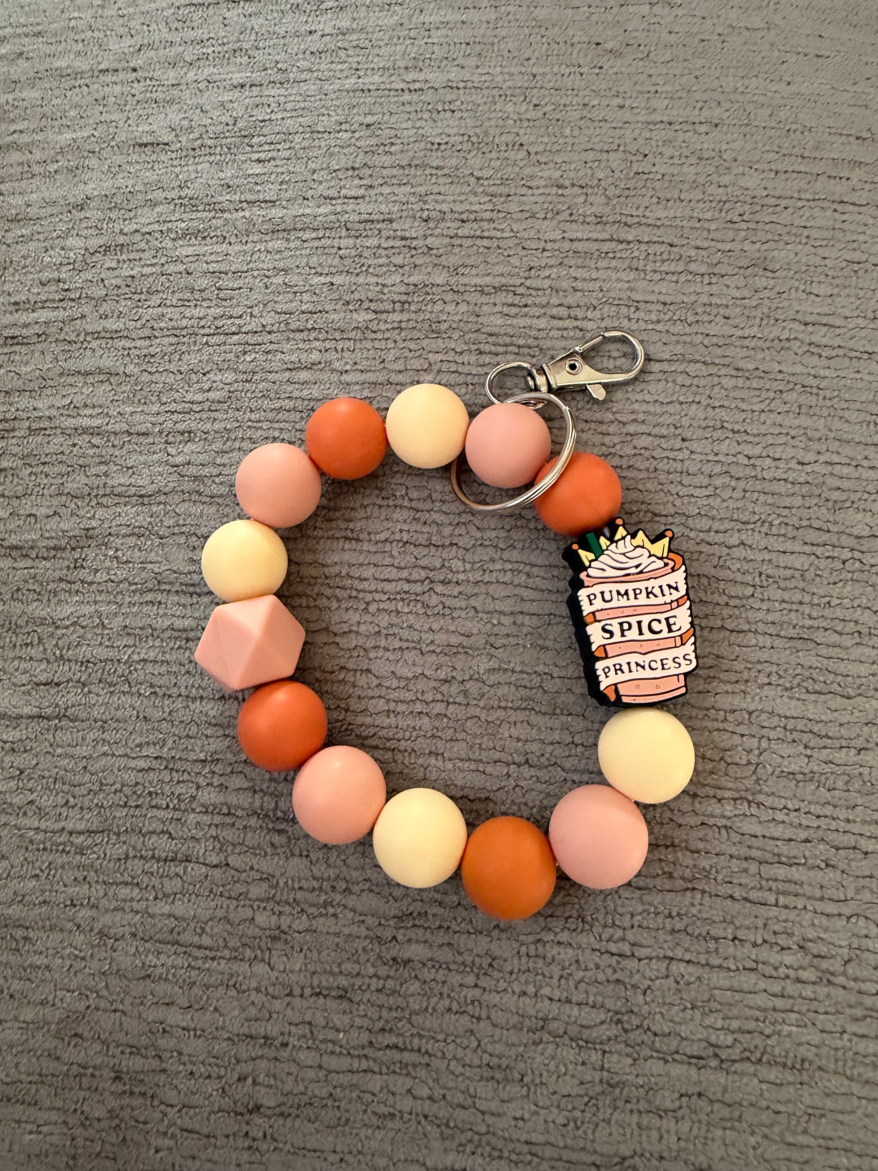 Pumpkin spice wristlet