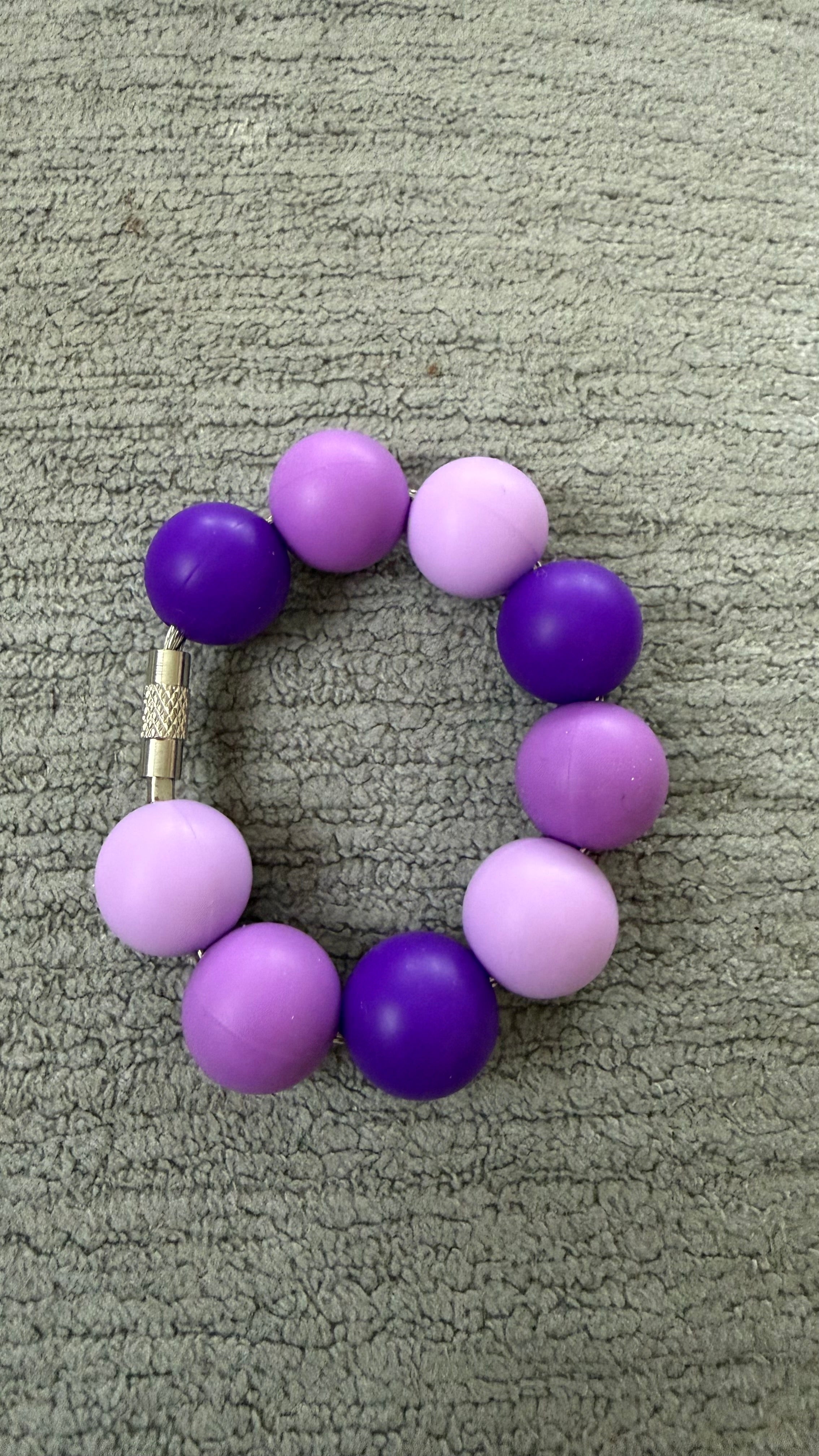 Purple ombré cup charm