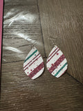 Christmas stripes dangles