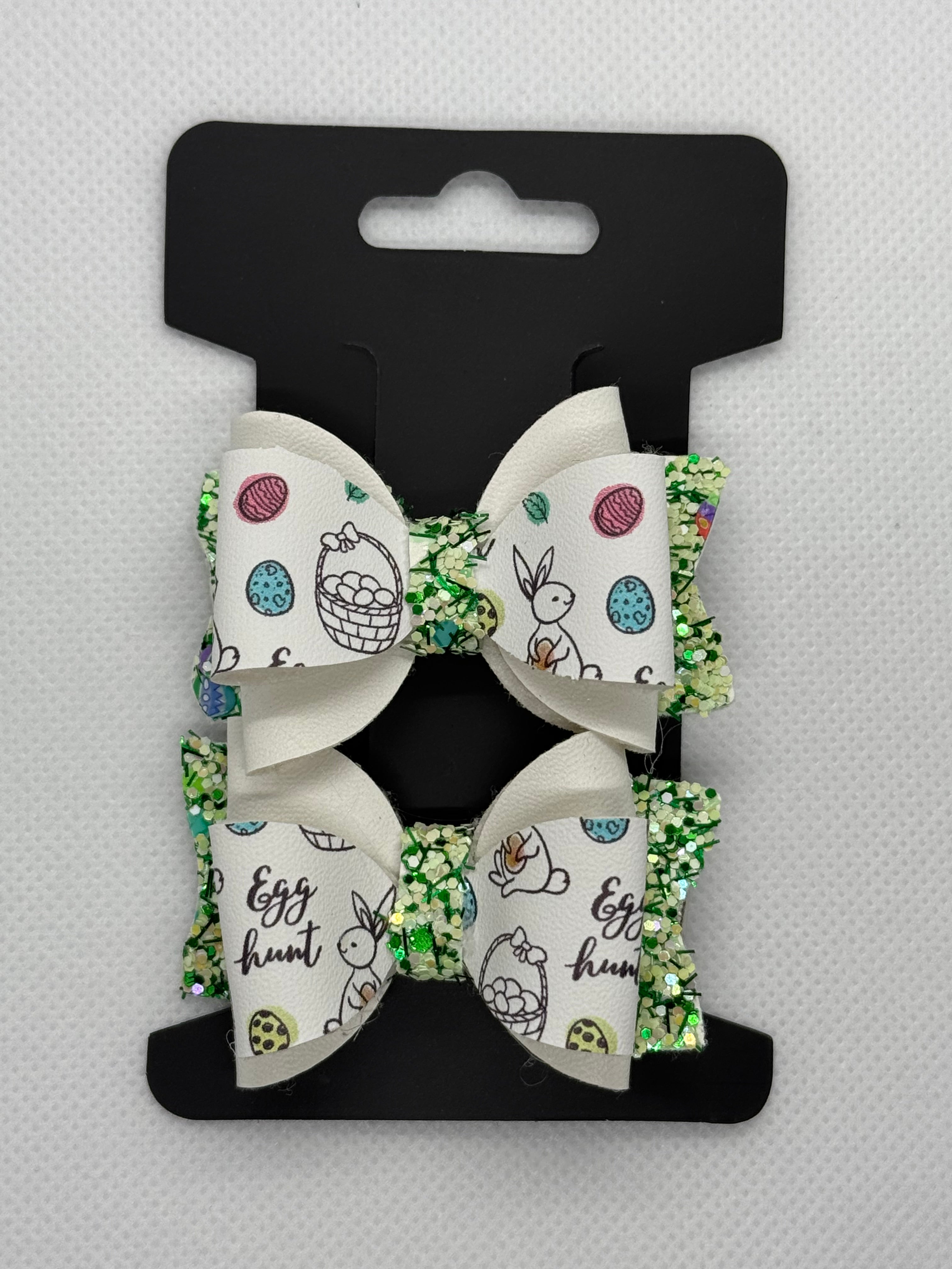 Easter basket piggy bow set