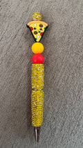 Pizza rhinestone pen