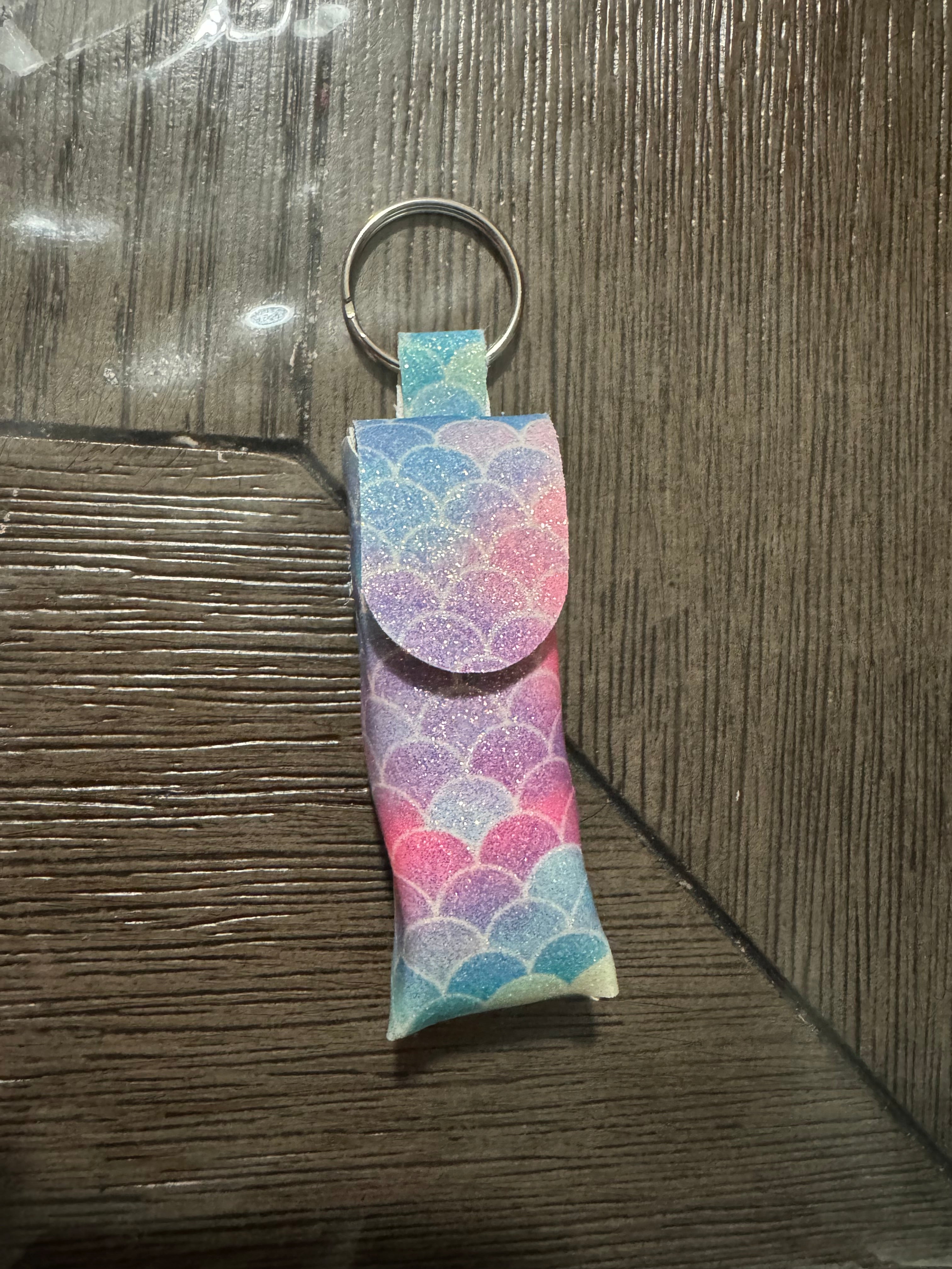 Pastel mermaid chapstick holder