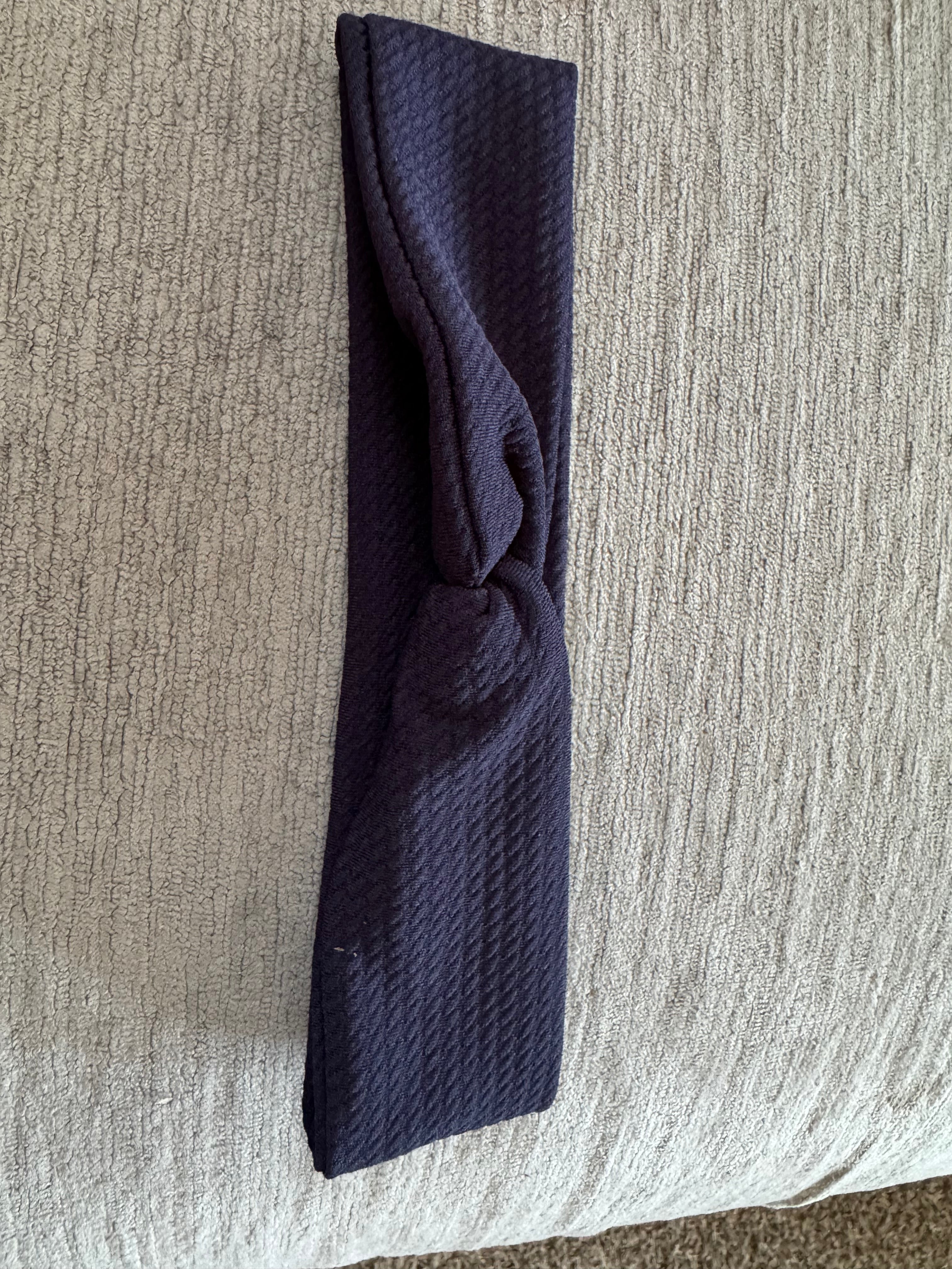 Navy blue twisted headband adult/teen