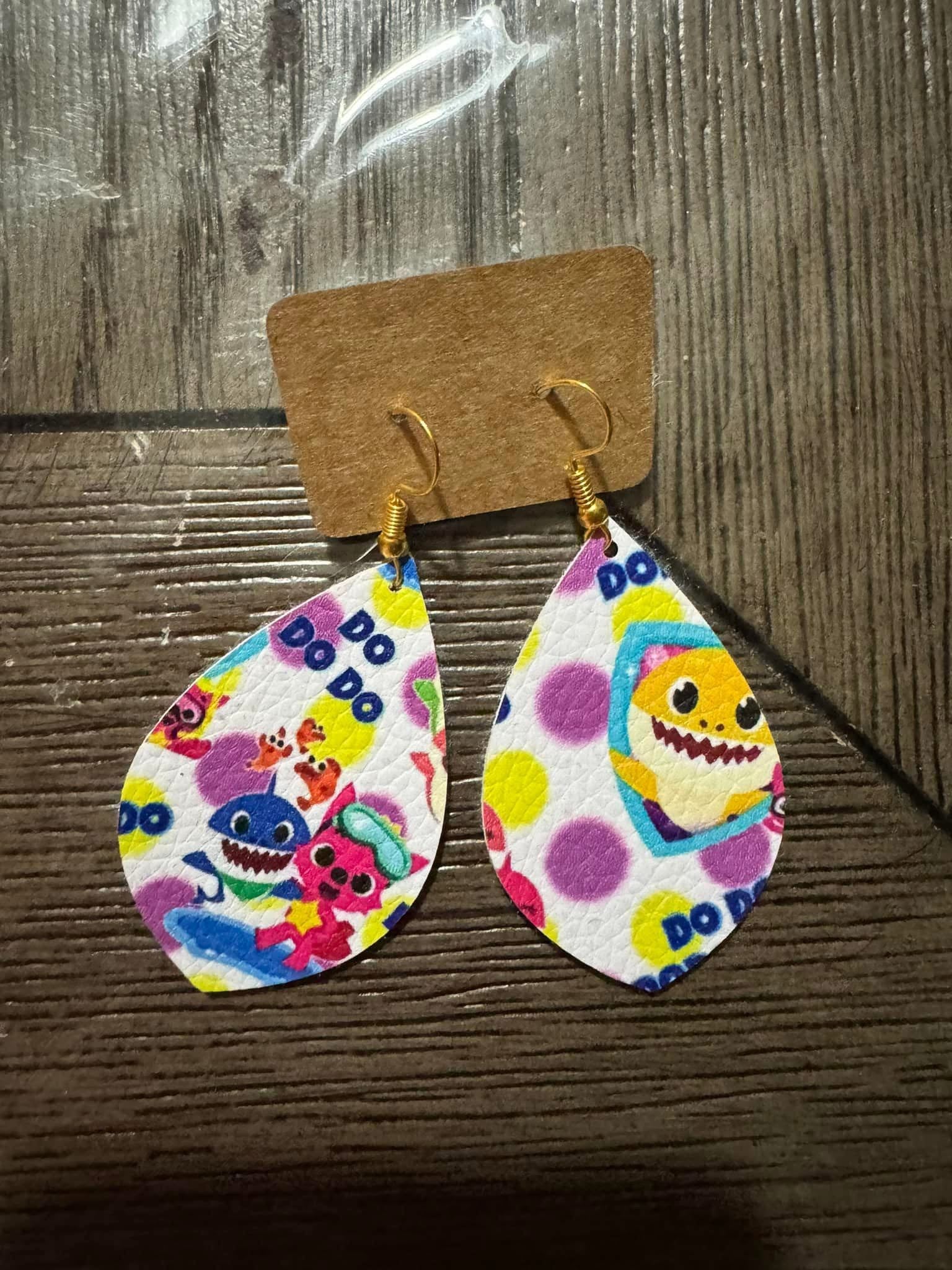 Shark earrings