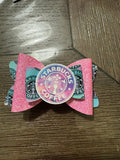 Pink coffee straw topper