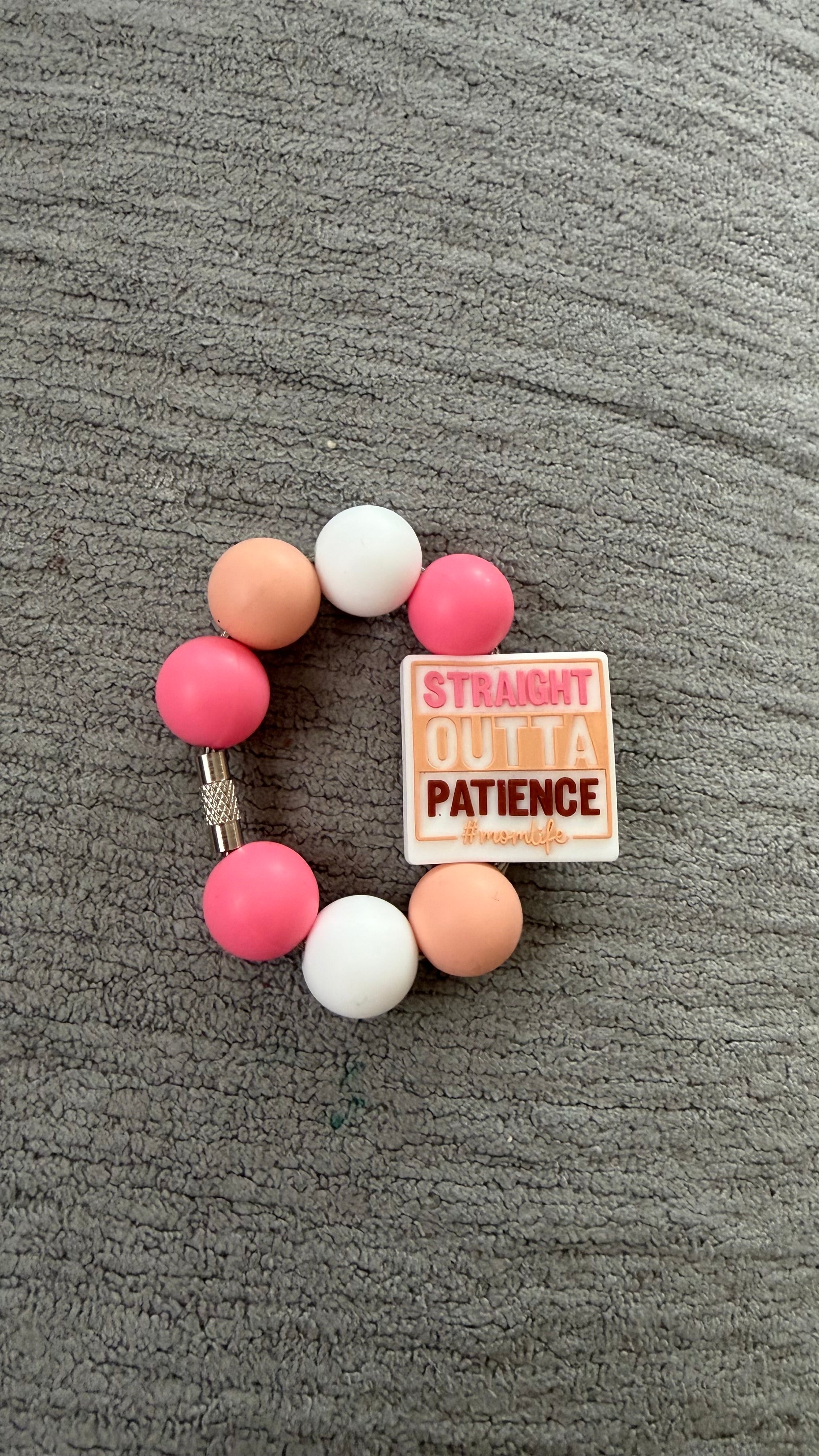 Straight outta patience cup charm