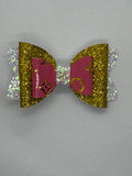 Gold clip bow