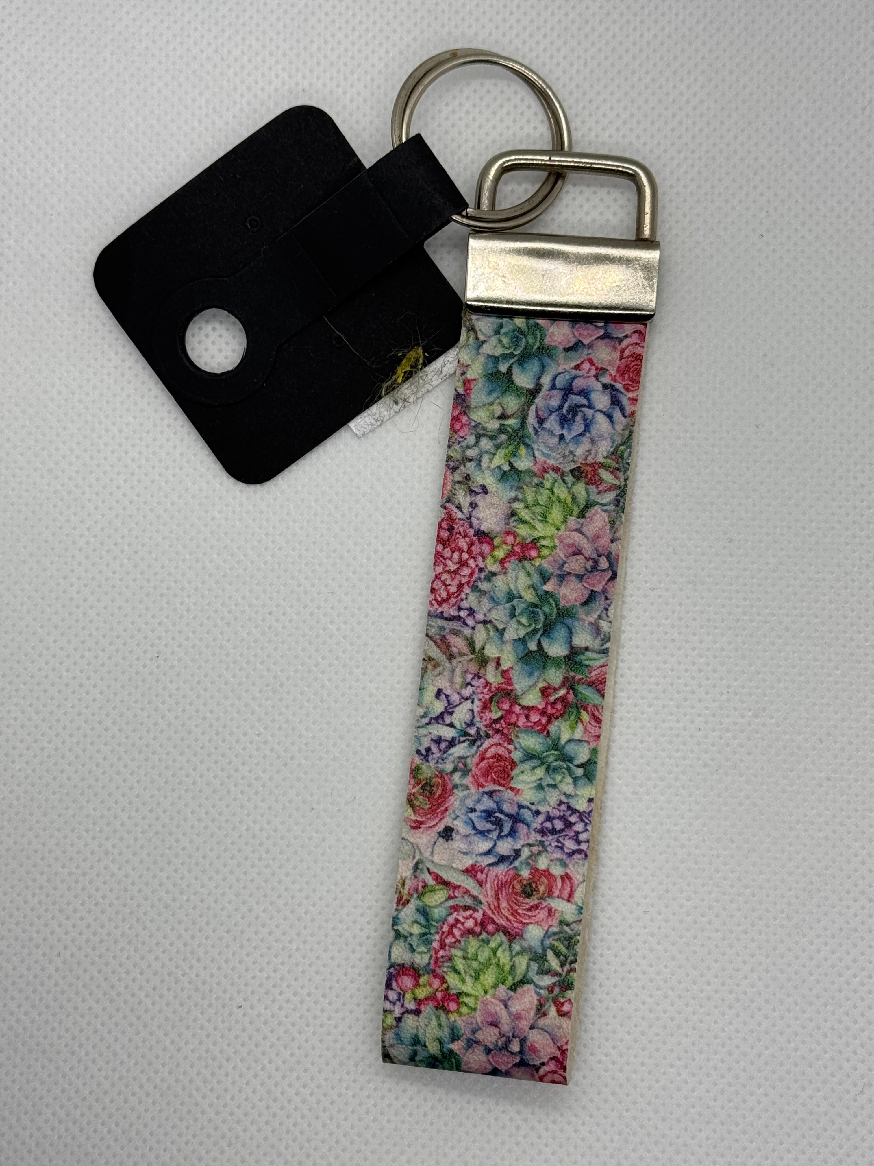 Holly floral keychain