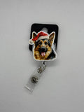 German shepherd badge reel
