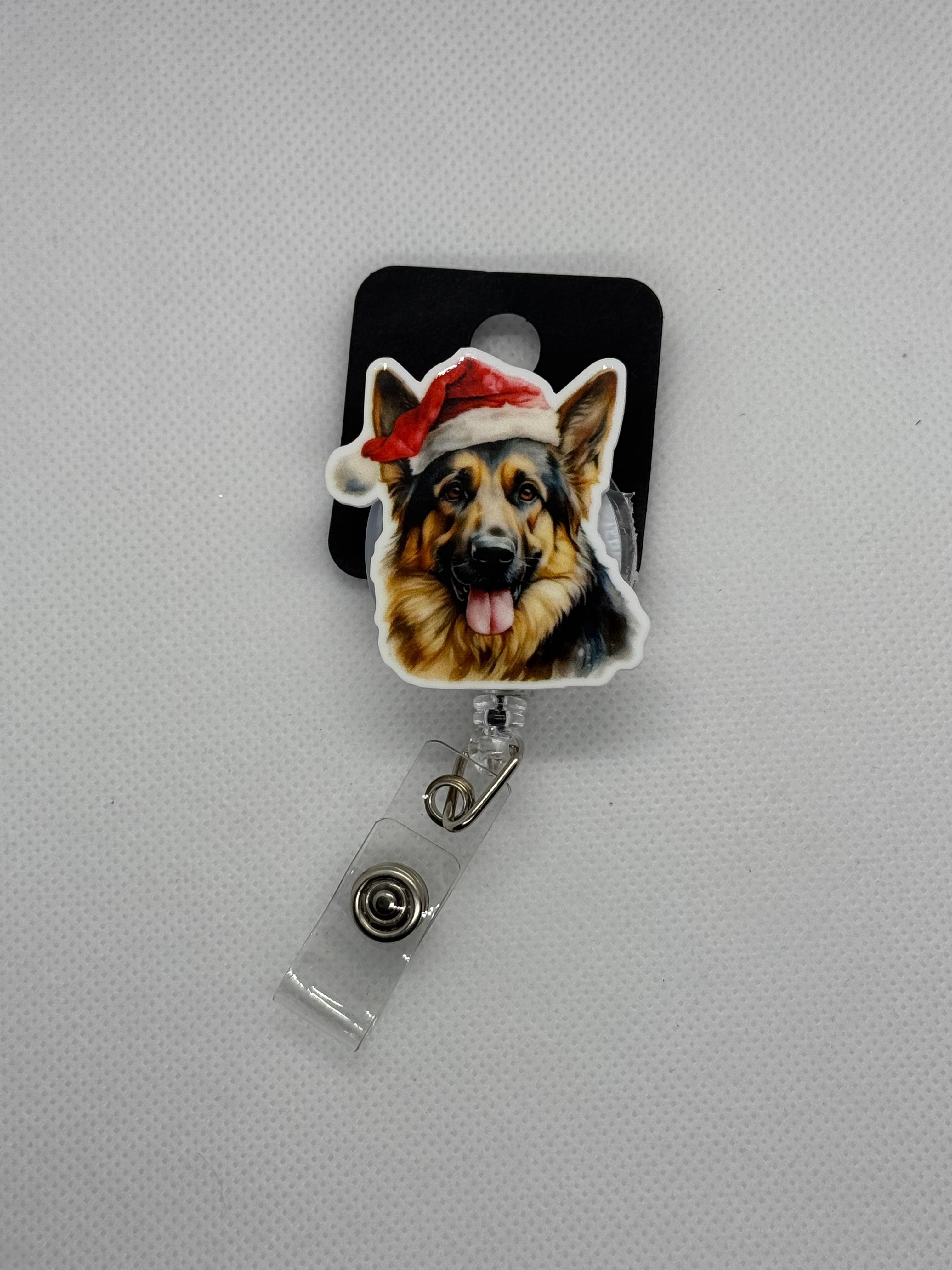German shepherd badge reel