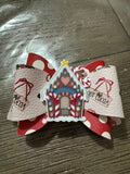 Gingerbread cocoa bow clip