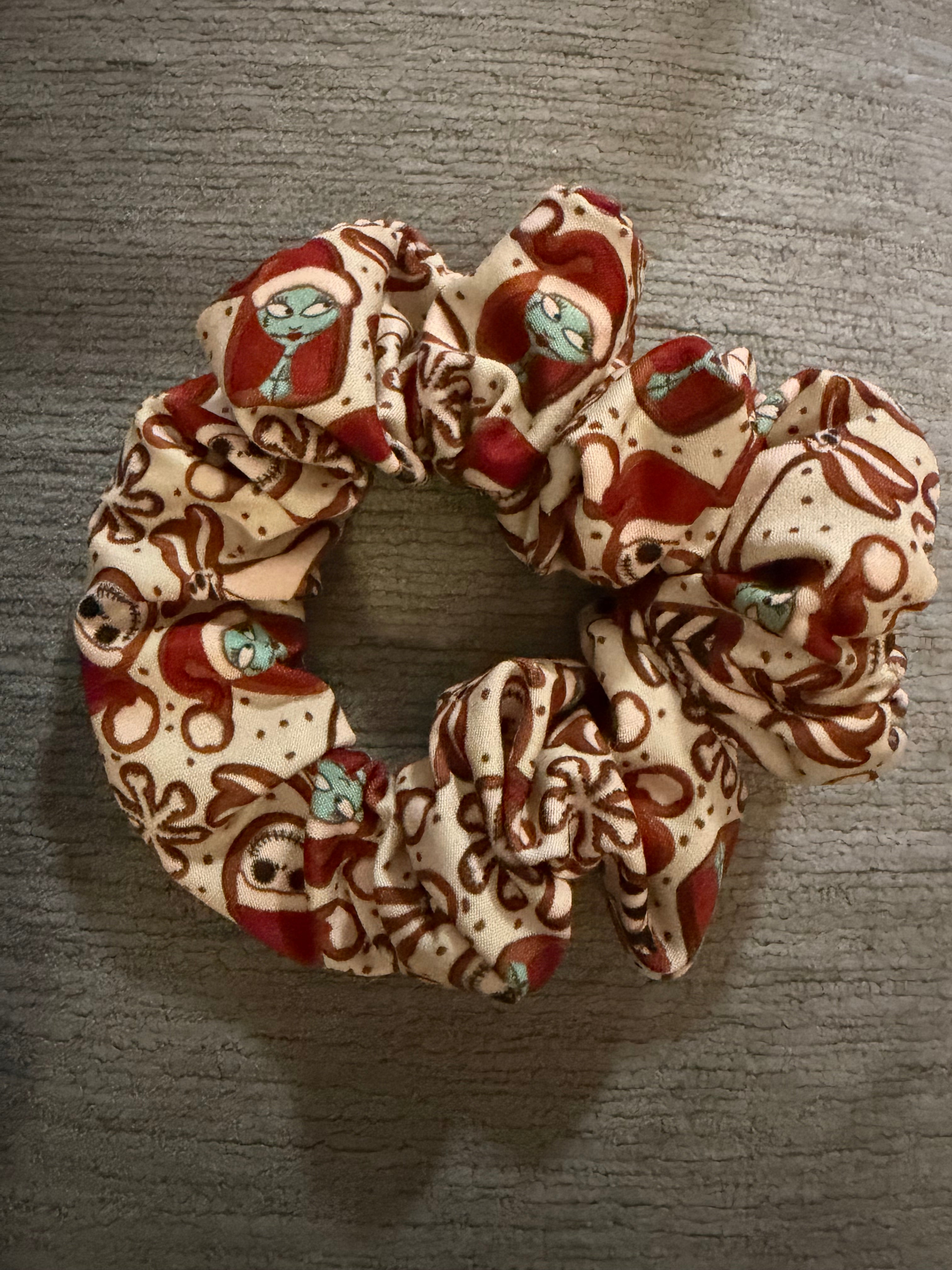 Nightmare Christmas cookie scrunchie