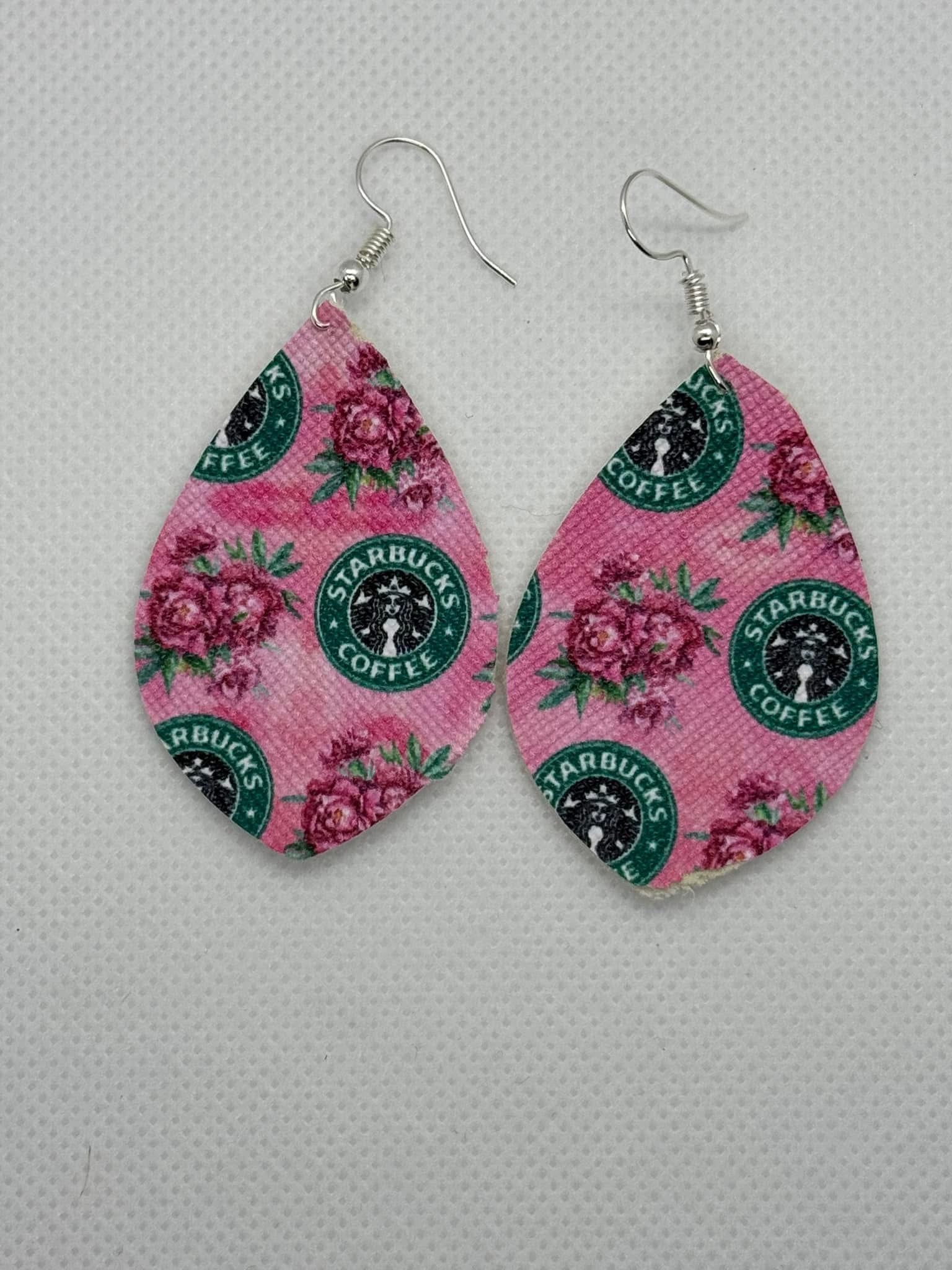 Floral dangle earrings