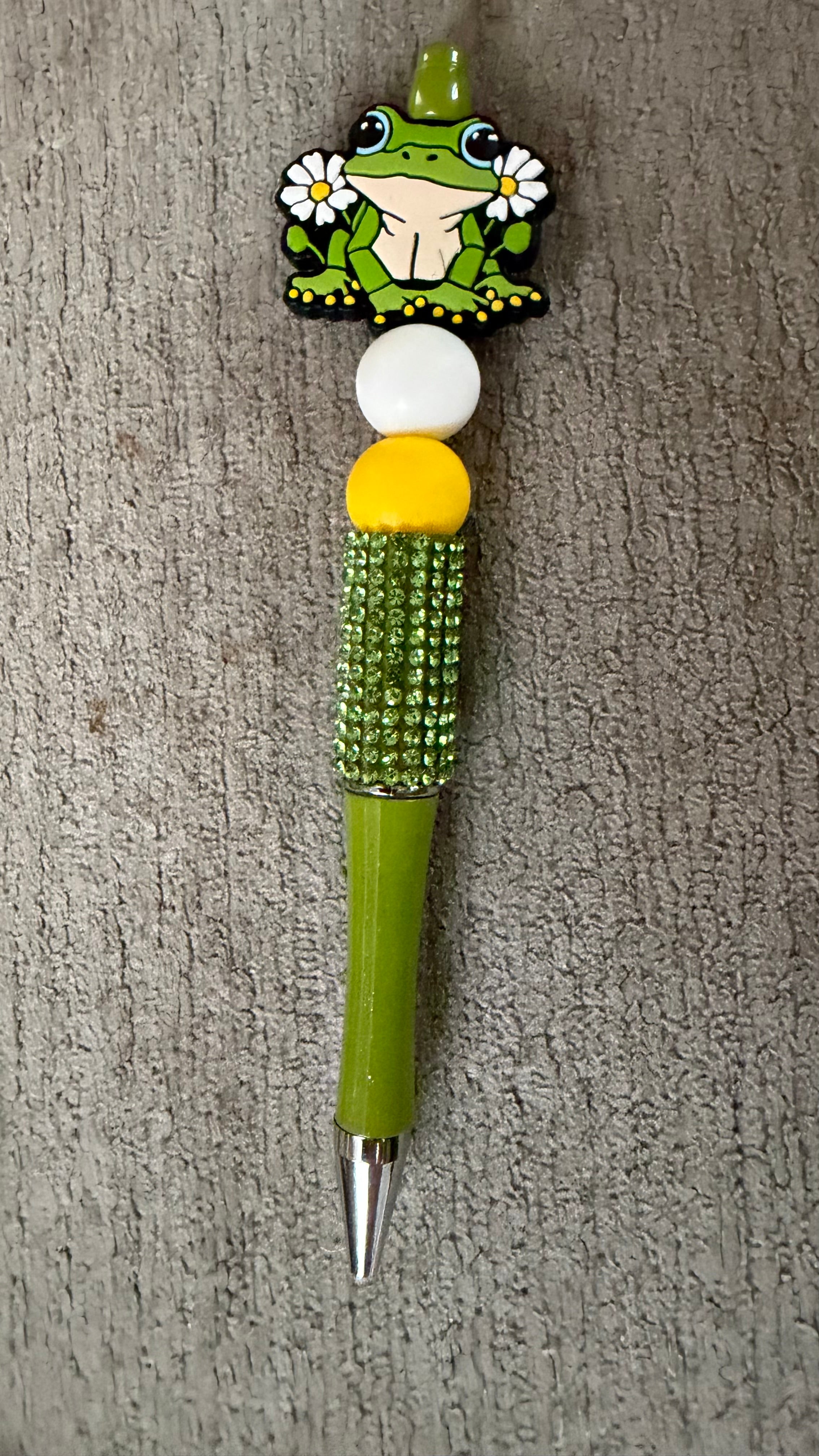 Frog rhinestone pen