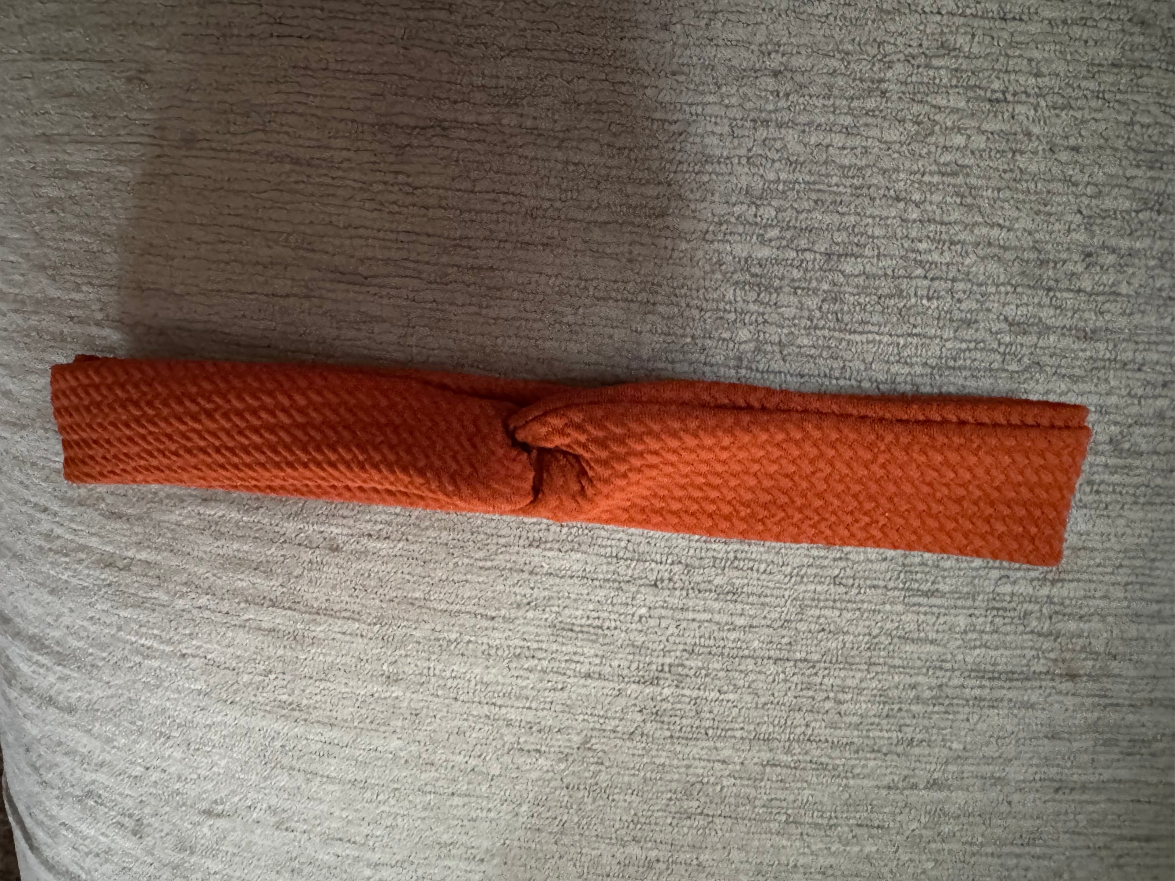 Orange twisted headband adult/teen