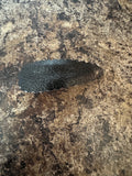 Black scalloped snap clip