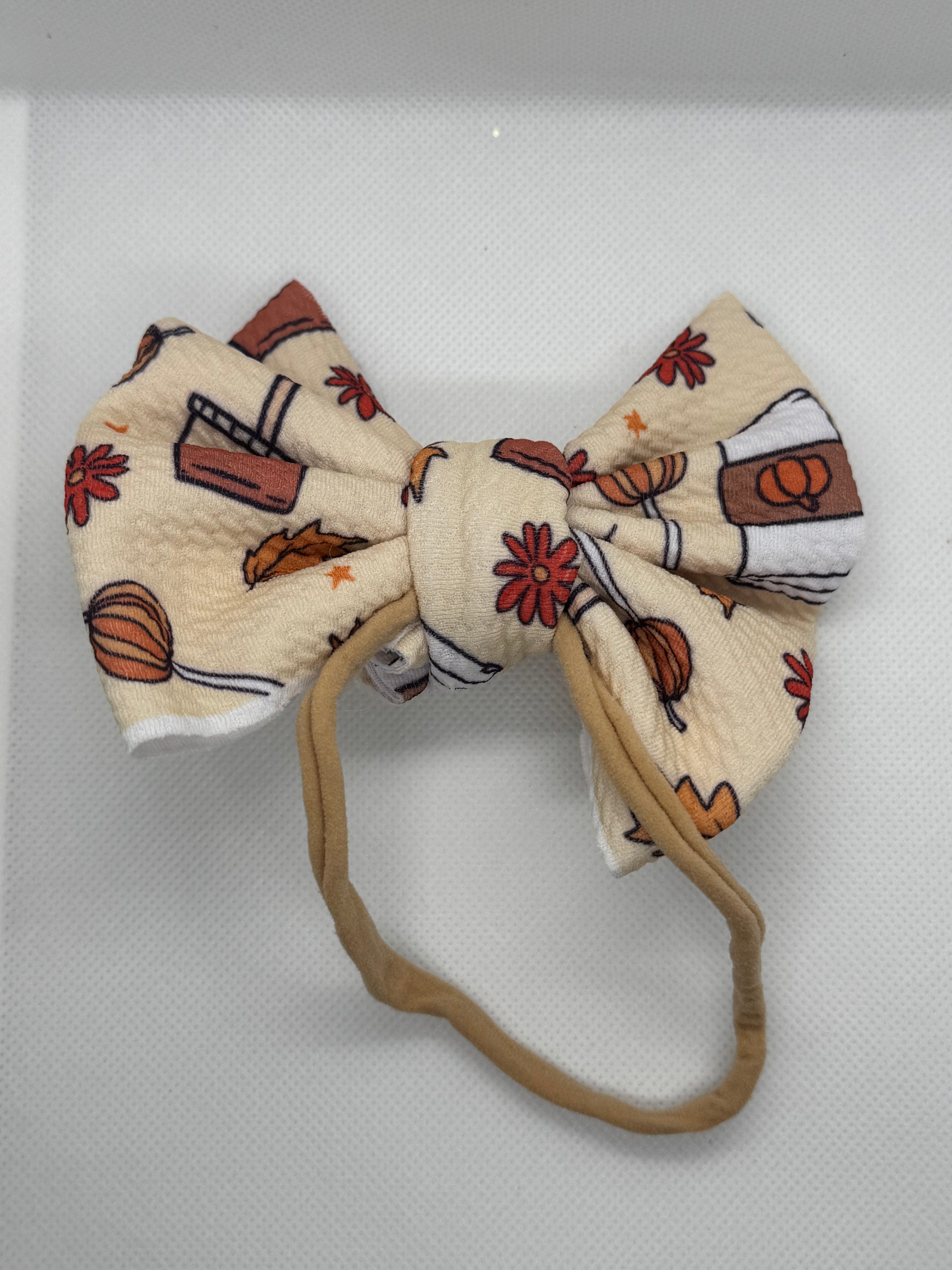 Fall coffee fabric headband